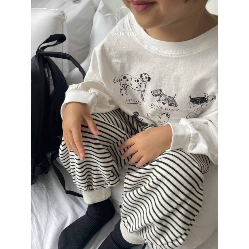 正韓童裝  SPIN 手繪puppy狗狗小圖示T恤-細節圖7