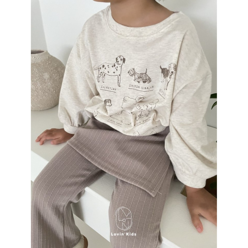 正韓童裝  SPIN 手繪puppy狗狗小圖示T恤-細節圖10