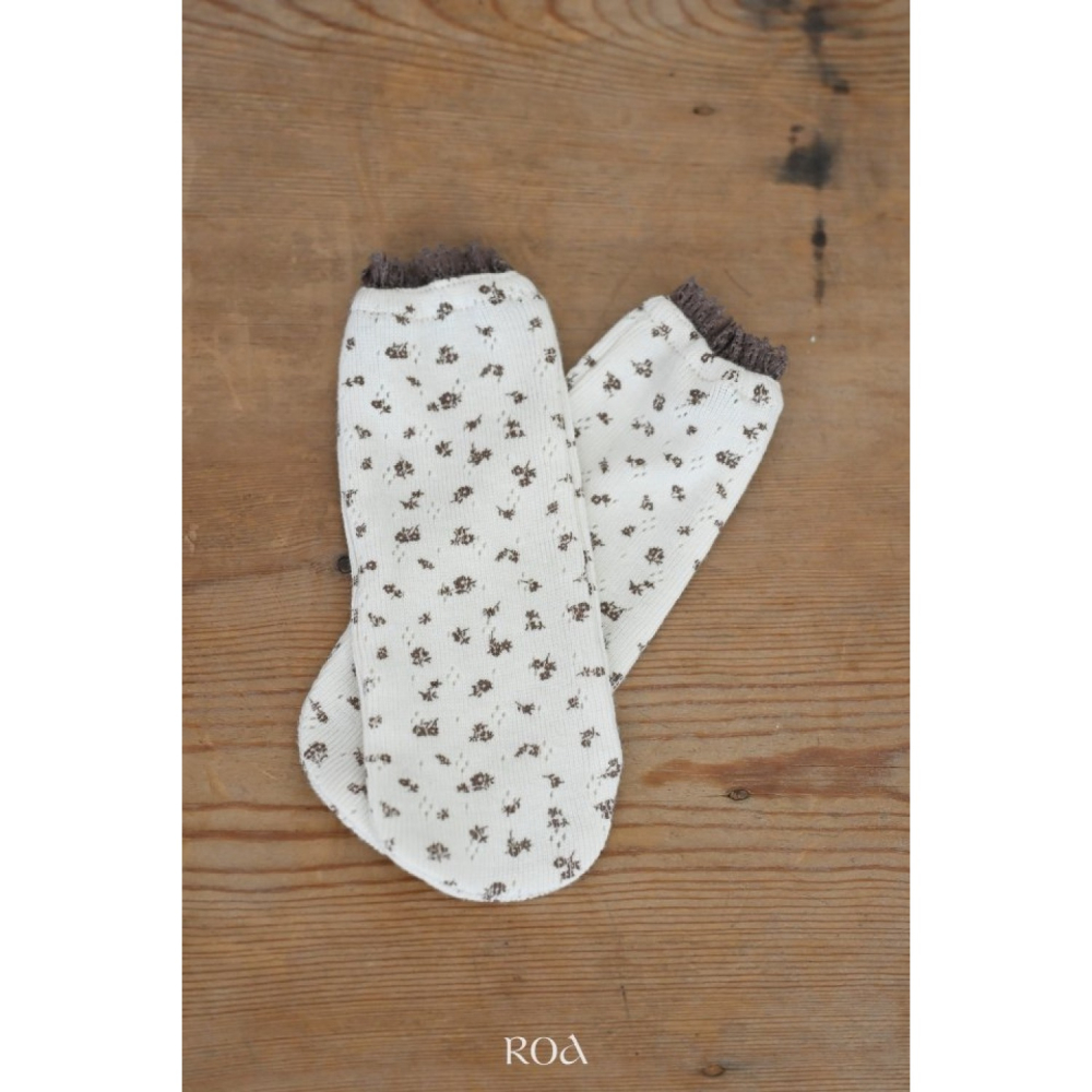 正韓童裝 Roa  姐妹款小碎花襪子-細節圖2