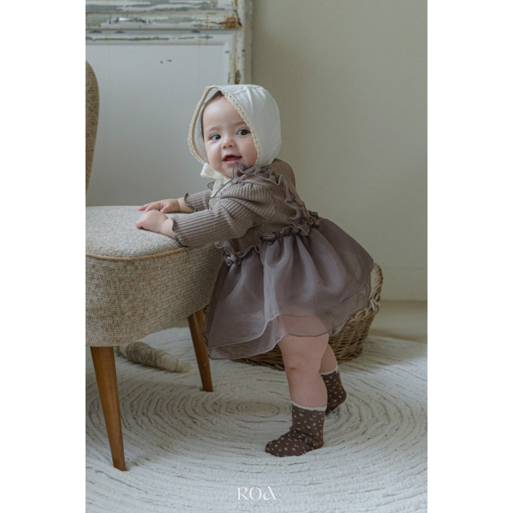 正韓童裝 Roa  姐妹款小碎花襪子-細節圖3