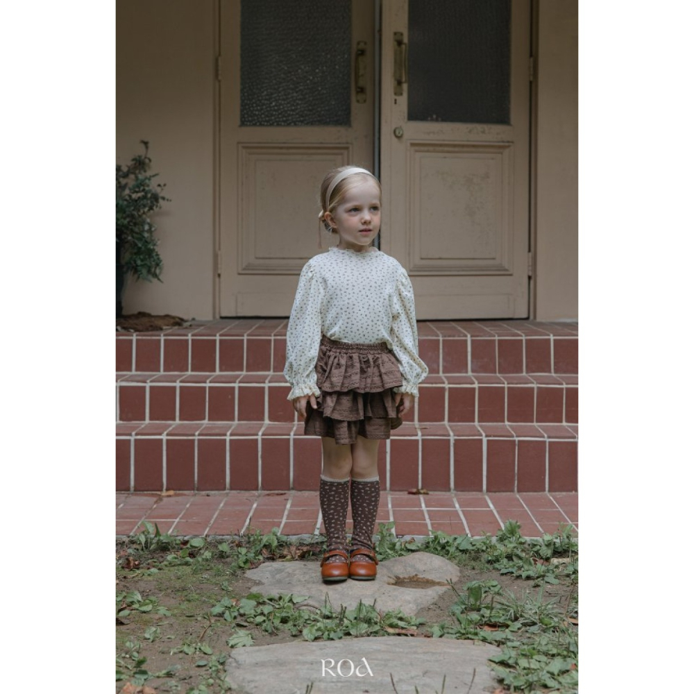 正韓童裝 Roa  姐妹款小碎花襪子-細節圖5