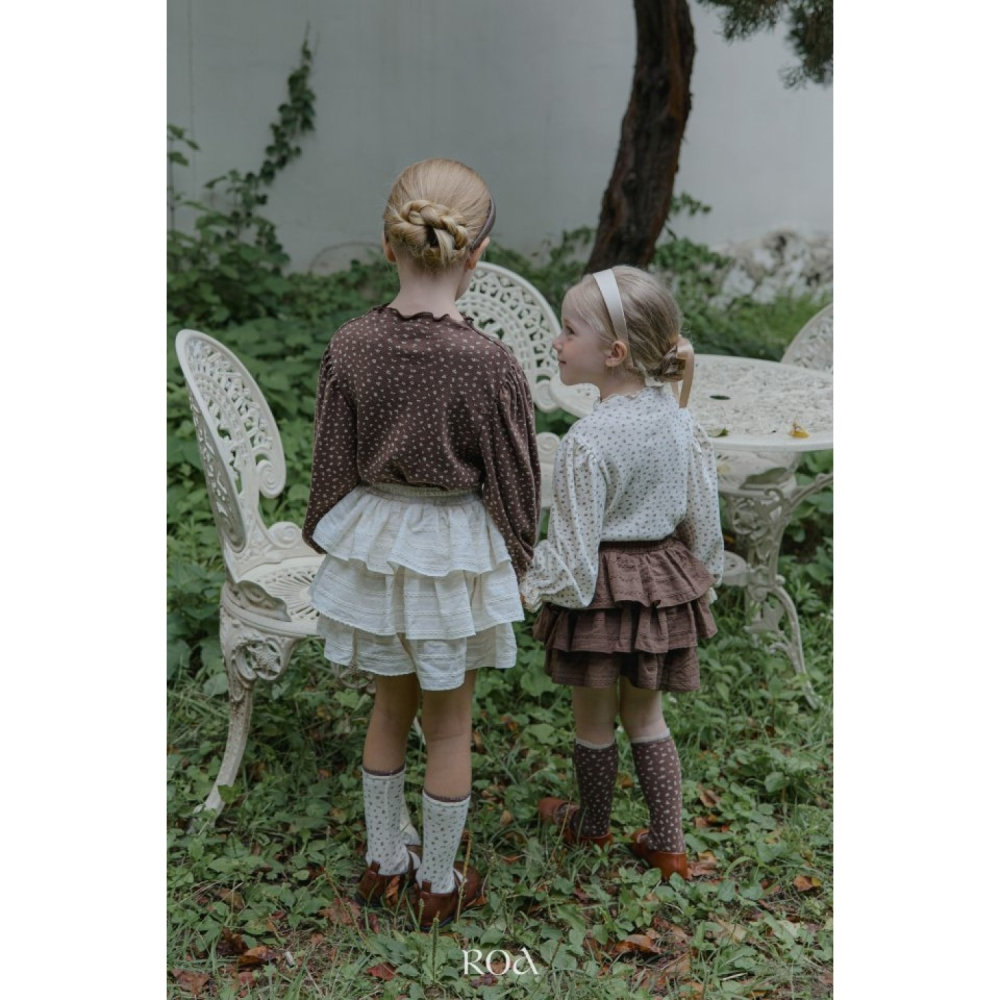 正韓童裝 Roa  姐妹款小碎花襪子-細節圖6