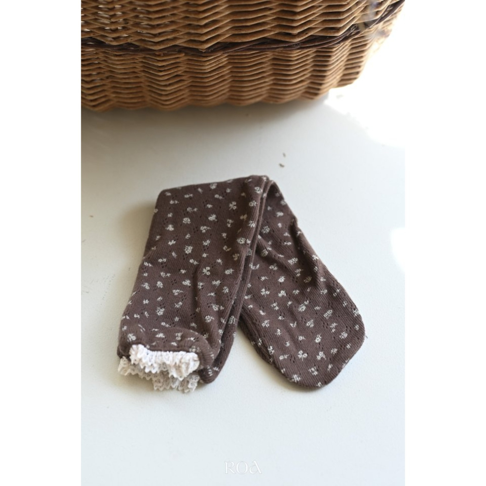 正韓童裝 Roa  姐妹款小碎花襪子-細節圖9