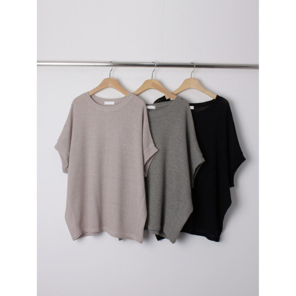 韓國女裝 Sf-PZ 寬鬆短袖針織衫-細節圖5