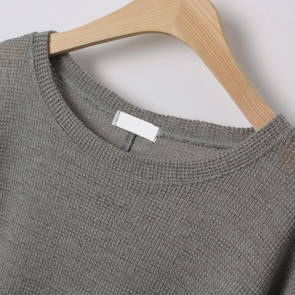 韓國女裝 Sf-PZ 寬鬆短袖針織衫-細節圖6