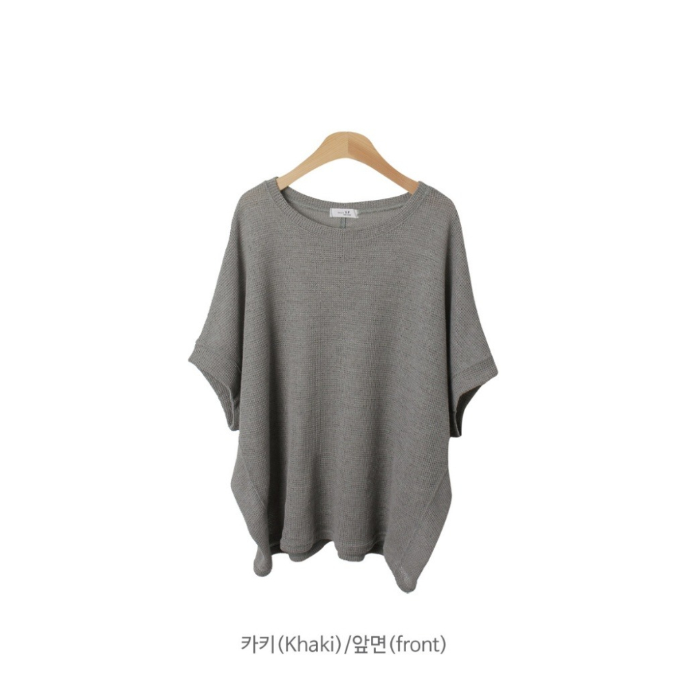 韓國女裝 Sf-PZ 寬鬆短袖針織衫-細節圖8