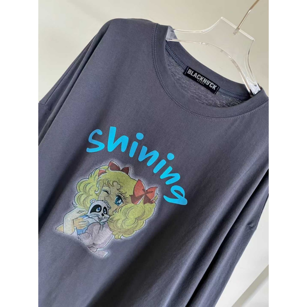 韓國女裝 N9ck 可愛小甜甜美式寬T-細節圖6