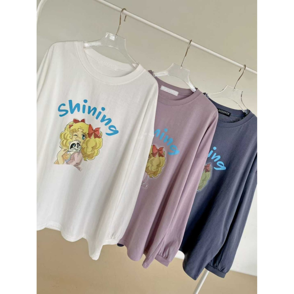 韓國女裝 N9ck 可愛小甜甜美式寬T-細節圖11