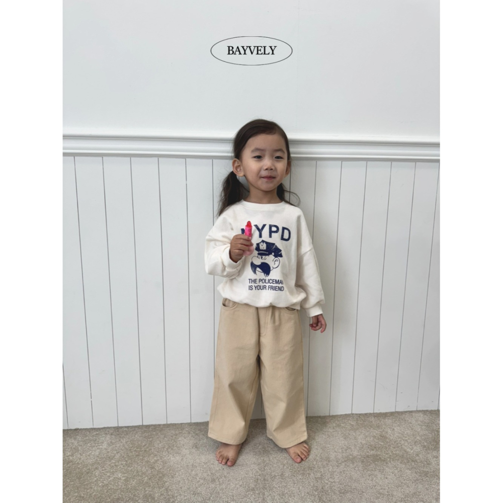 正韓童裝 BAYVELY 鬍子瑪莉先生大學T-細節圖2