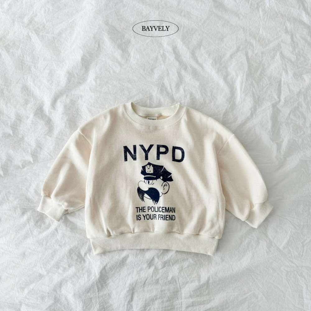 正韓童裝 BAYVELY 鬍子瑪莉先生大學T-細節圖4