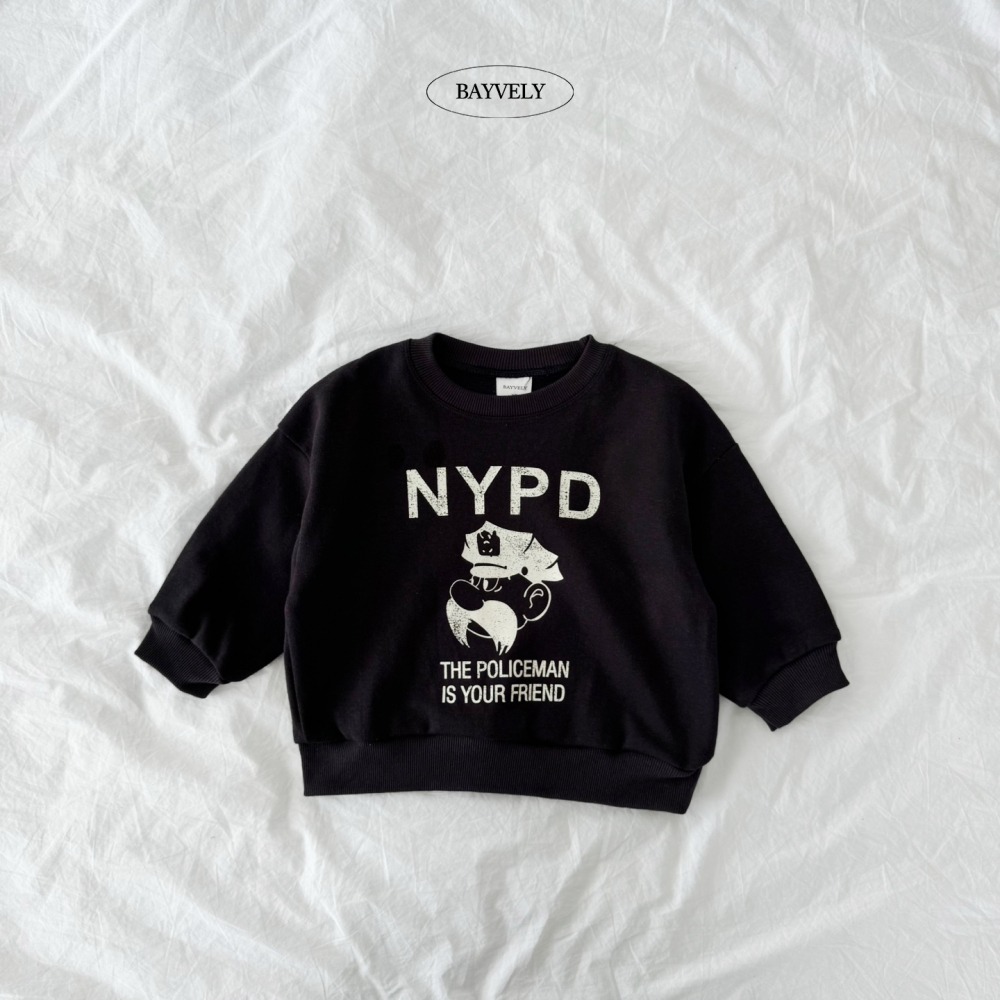 正韓童裝 BAYVELY 鬍子瑪莉先生大學T-細節圖5