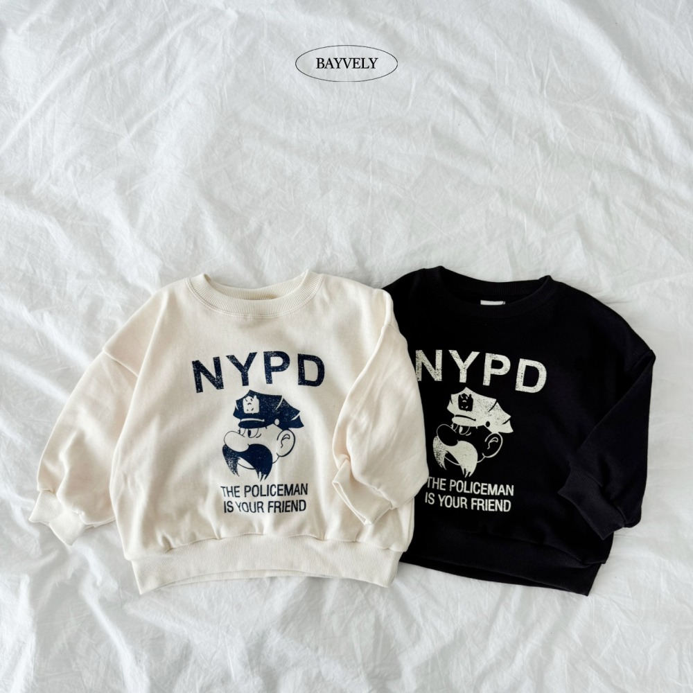 正韓童裝 BAYVELY 鬍子瑪莉先生大學T-細節圖6