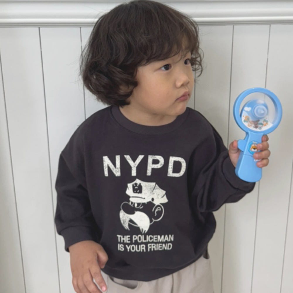 正韓童裝 BAYVELY 鬍子瑪莉先生大學T-細節圖7