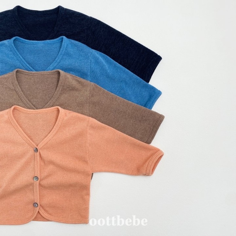 正韓童裝 OottBebe 薄針織開襟衫外套-細節圖7