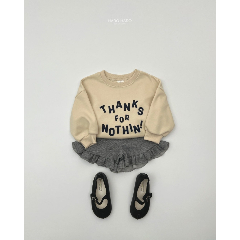 正韓童裝 Haro Haro THANKS大學T 親子裝上衣-細節圖10