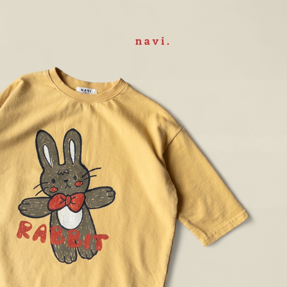 正韓童裝 NAVI / RAON 兔兔長版衣洋裝-細節圖11