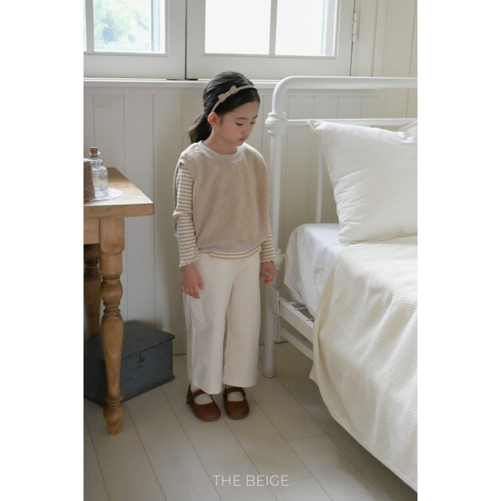 正韓童裝 The beige 泰迪熊加強保暖背心-細節圖11