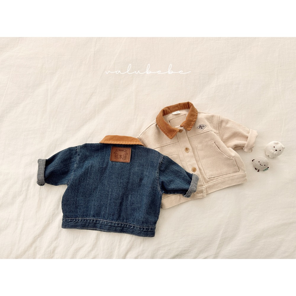 正韓童裝 復古感牛仔夾克外套-細節圖10