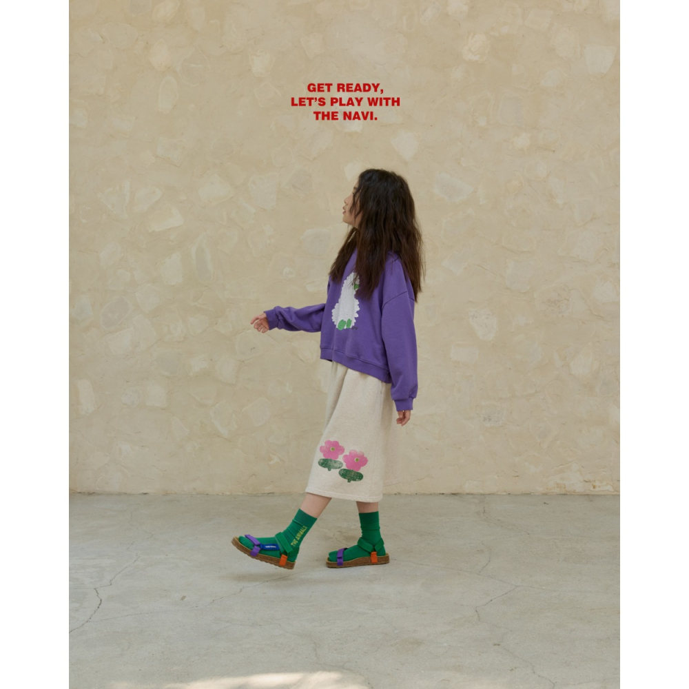 正韓童裝 NAVI 繪圖風小雞大學T上衣-細節圖6