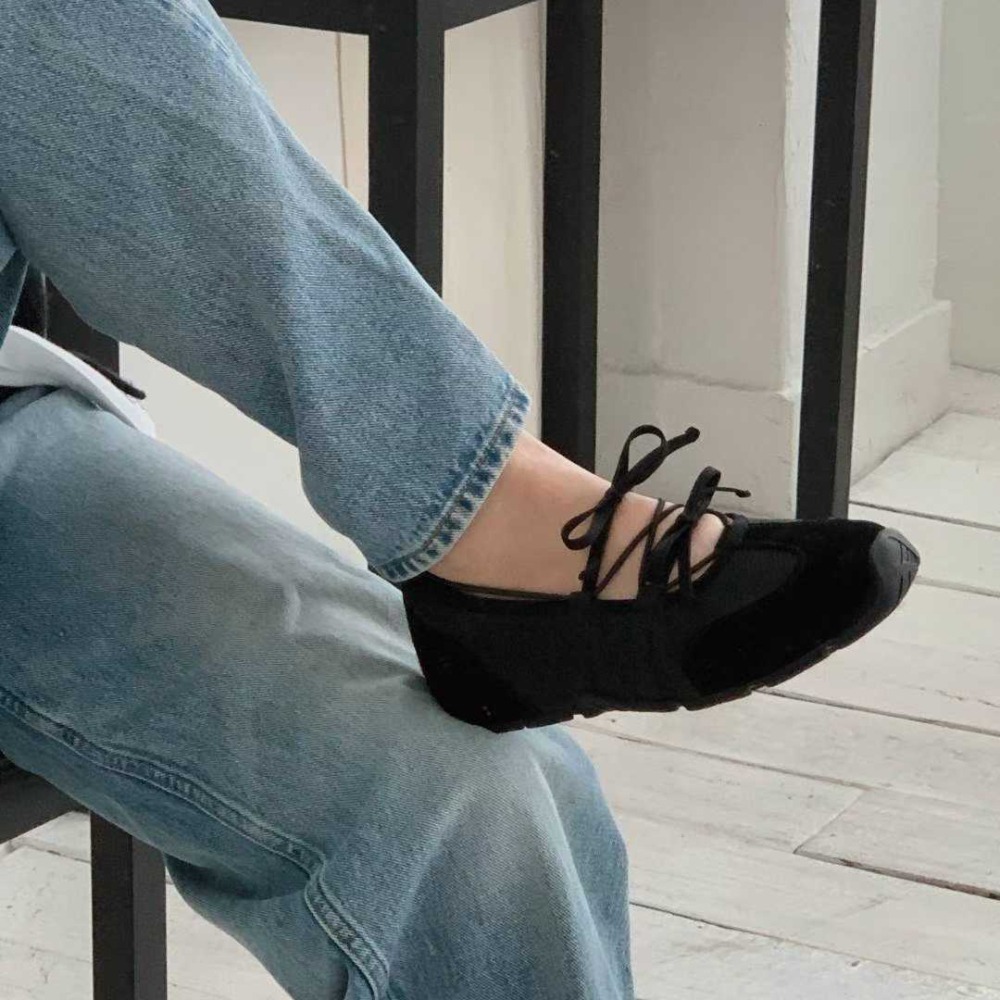 韓國女鞋裝 sketch in love ins爆款 芭蕾運動鞋-細節圖5