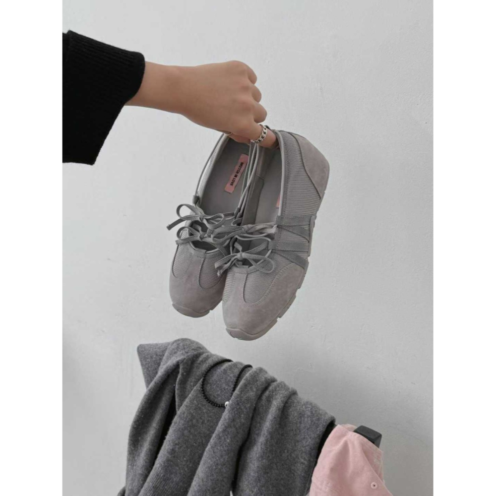 韓國女鞋裝 sketch in love ins爆款 芭蕾運動鞋-細節圖6