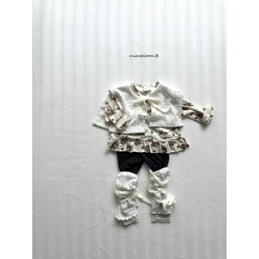 正韓童裝 BLOOM.B  莫代爾蕾絲內搭緊身褲-細節圖2