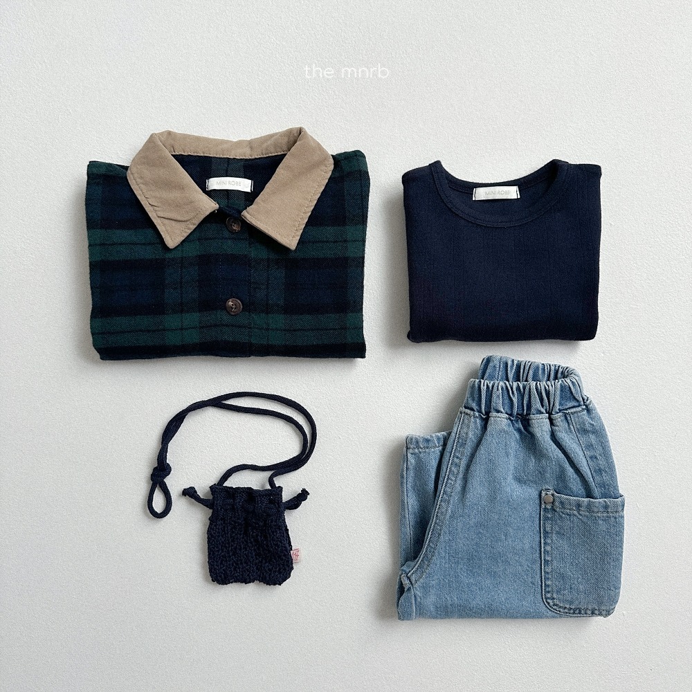 正韓童裝 MiniRobe 拼色領子工作夾克外套-細節圖10