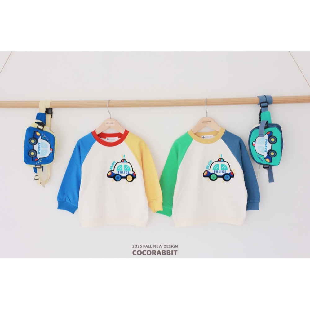 正韓童裝 COCO RABBIT 小汽車拼接上衣+包包-細節圖3