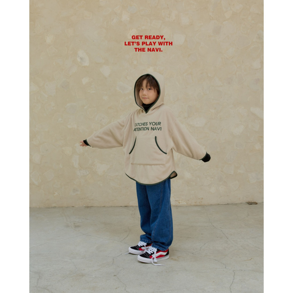 正韓童裝 NAVI / RAON 直線壓摺牛仔褲-細節圖6