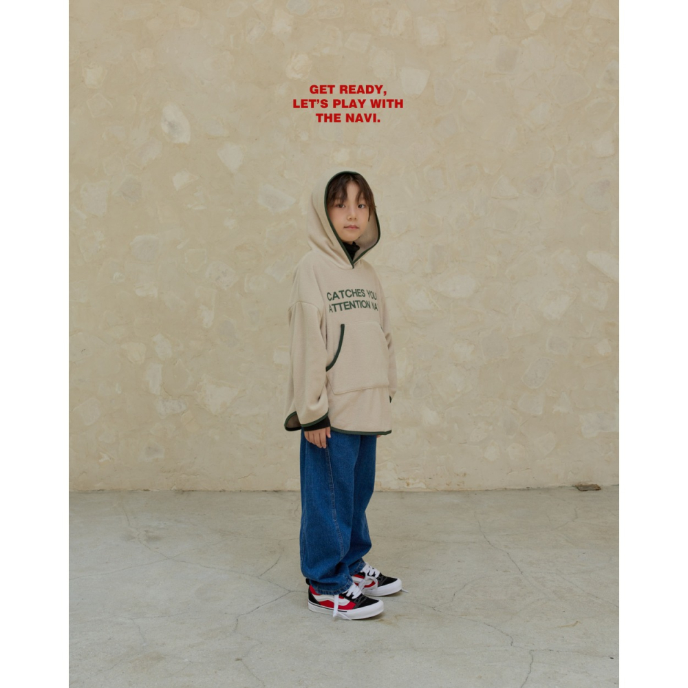 正韓童裝 NAVI / RAON 直線壓摺牛仔褲-細節圖8