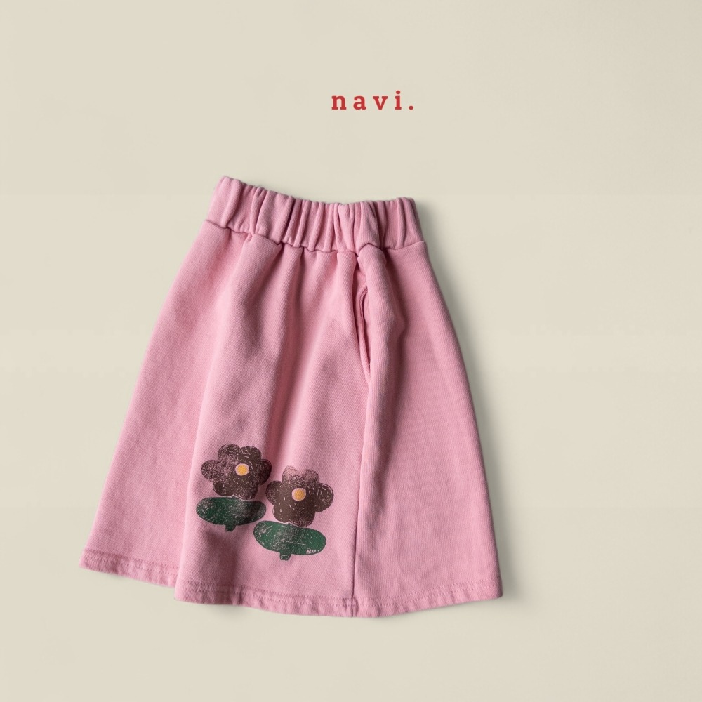 正韓童裝  NAVI / RAON 小花中長裙-細節圖7