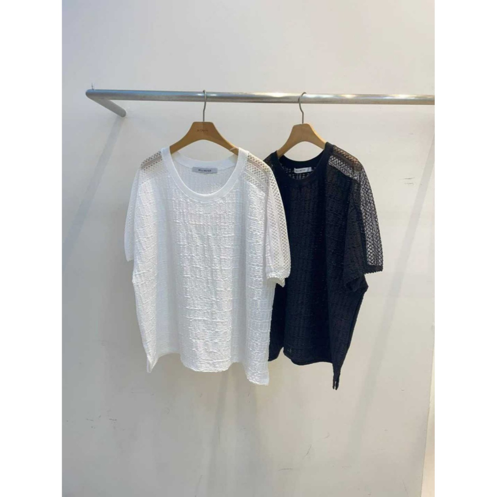 韓國女裝 Millimeter 網格織紋上衣-細節圖9