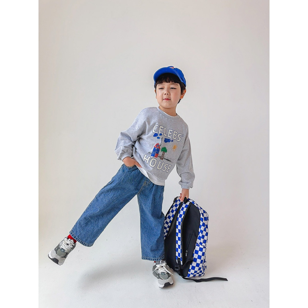 正韓童裝 DELIGHT 塗鴨房大學t 親子款上衣-細節圖2