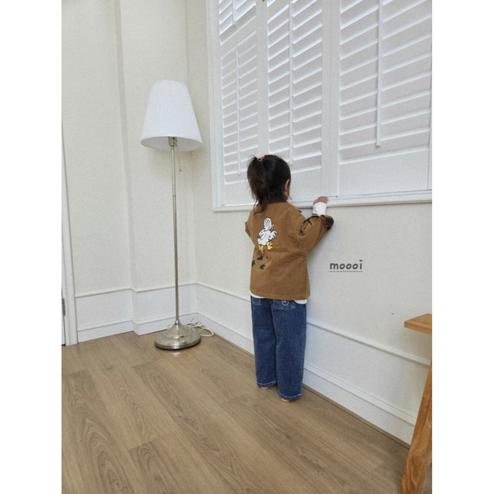 正韓童裝 MOOOISTORE 鴨鴨頹廢感夾克外套-細節圖7