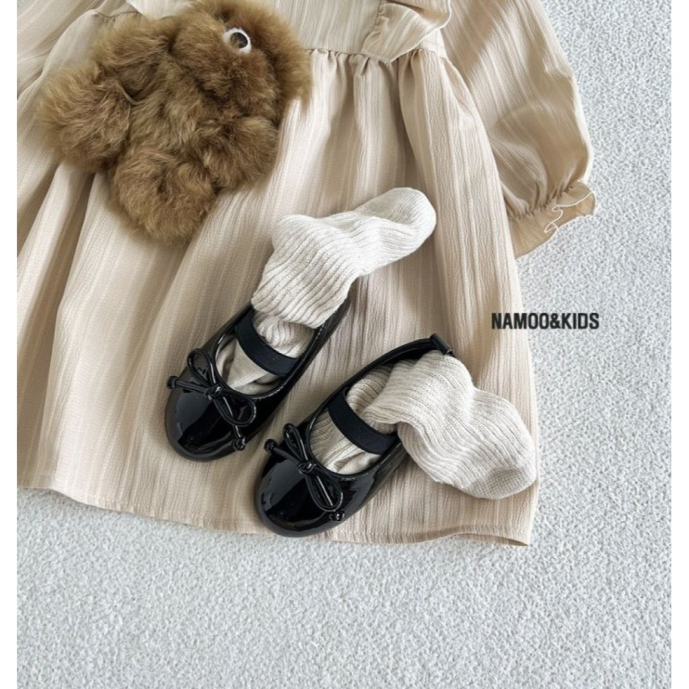 正韓童裝童鞋 Namoo shoes 絲帶瑪莉珍娃娃鞋-細節圖8
