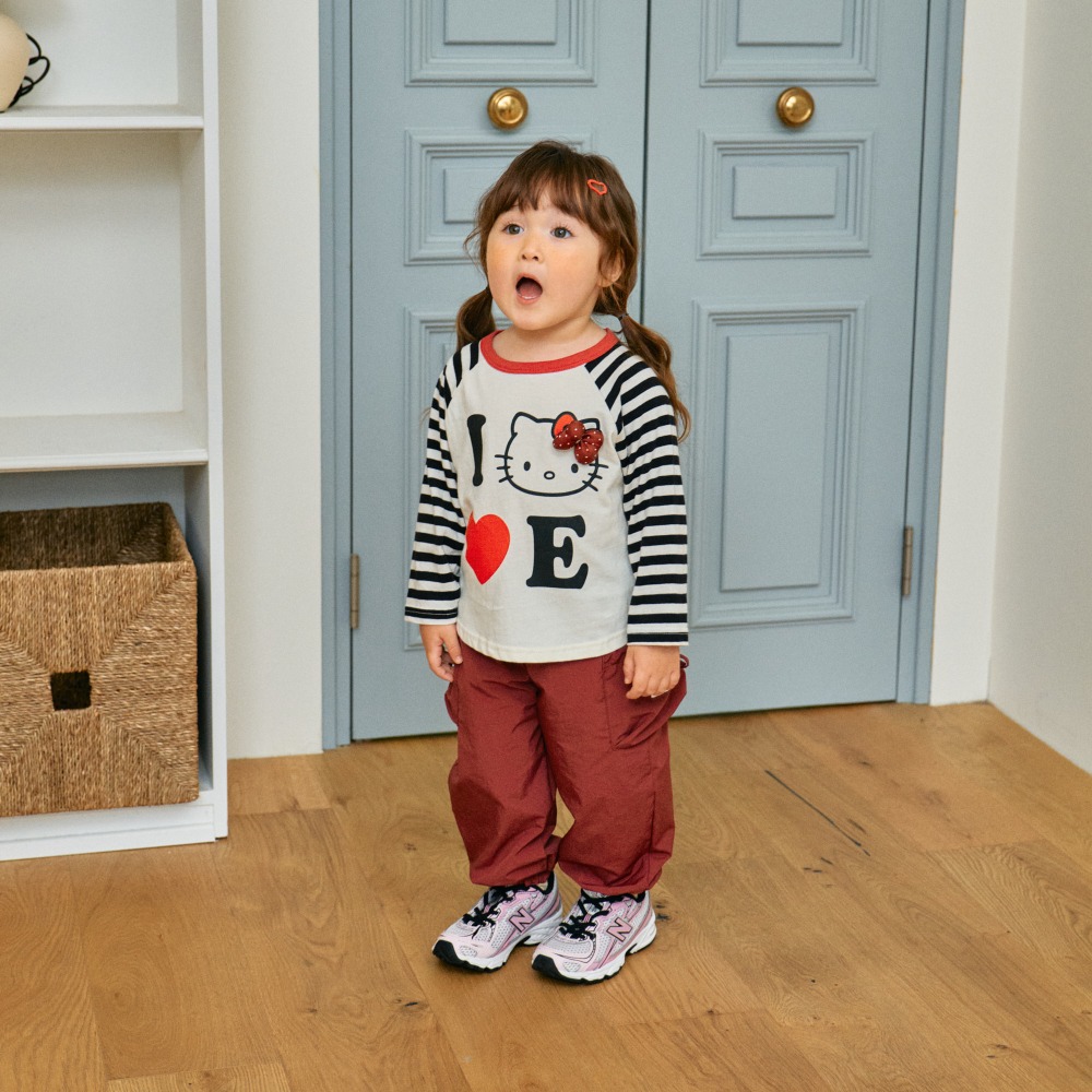 正韓童裝  1st blue 我愛kitty立體蝴蝶結T-細節圖2