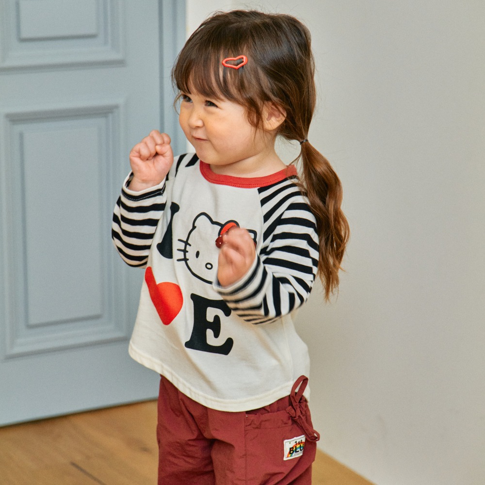 正韓童裝  1st blue 我愛kitty立體蝴蝶結T-細節圖7