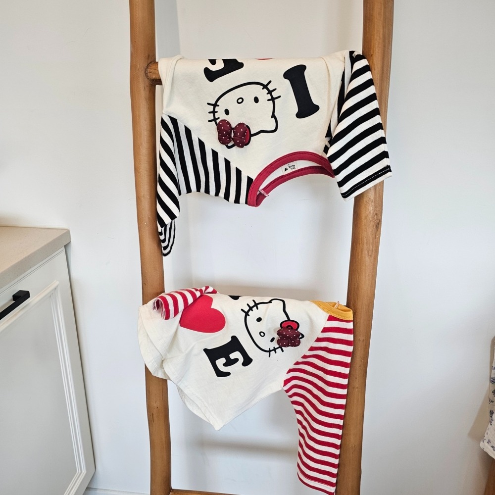 正韓童裝  1st blue 我愛kitty立體蝴蝶結T-細節圖8