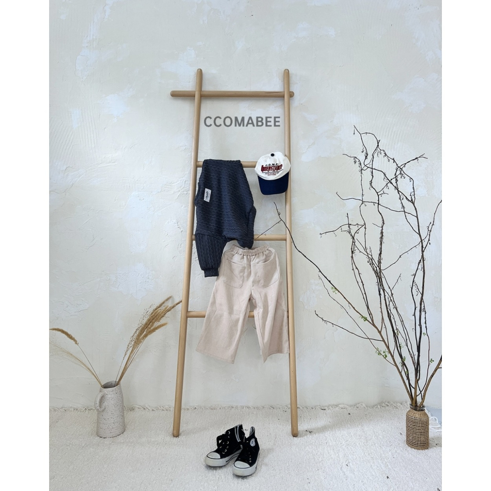 正韓童裝 CCOMABE 簡約沉穩绞花針織衫-細節圖6