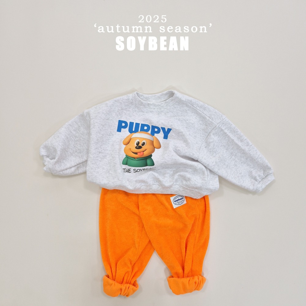 正韓童裝 Soybean 可愛兔狗熊大學T上衣-細節圖2