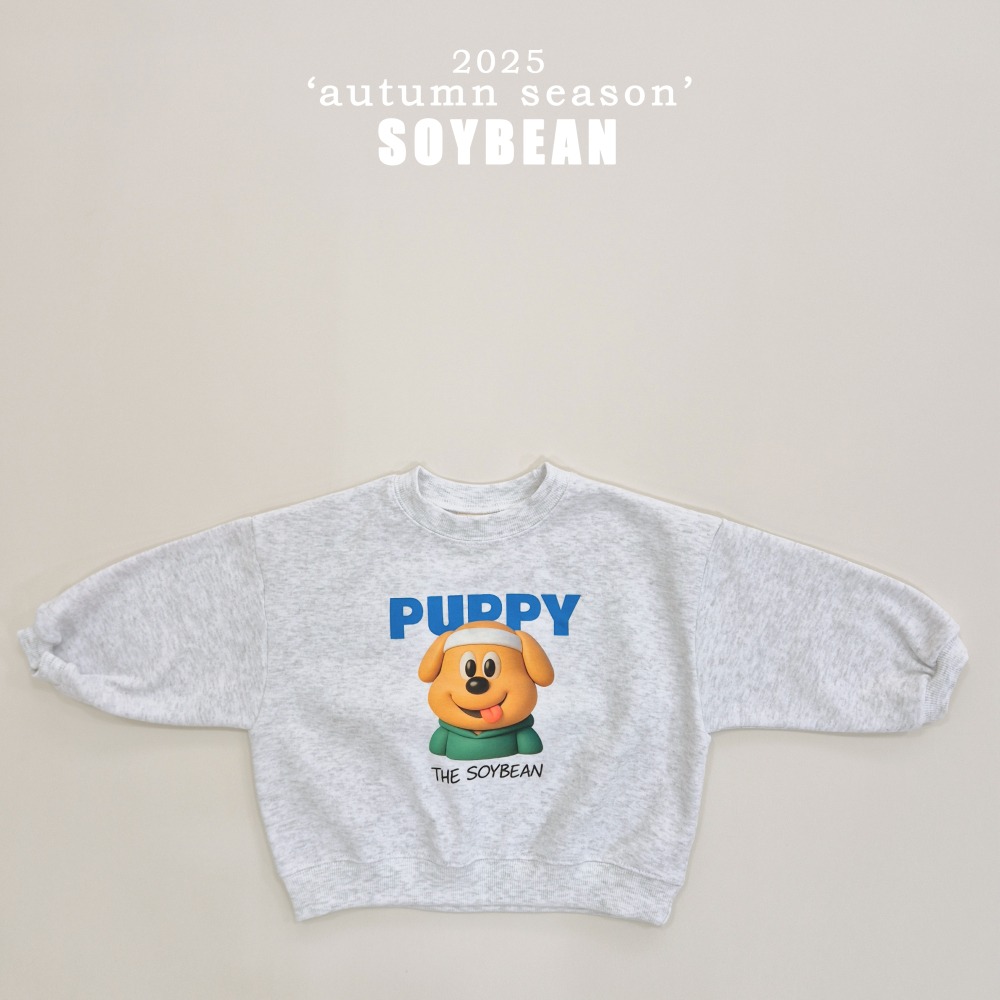 正韓童裝 Soybean 可愛兔狗熊大學T上衣-細節圖7