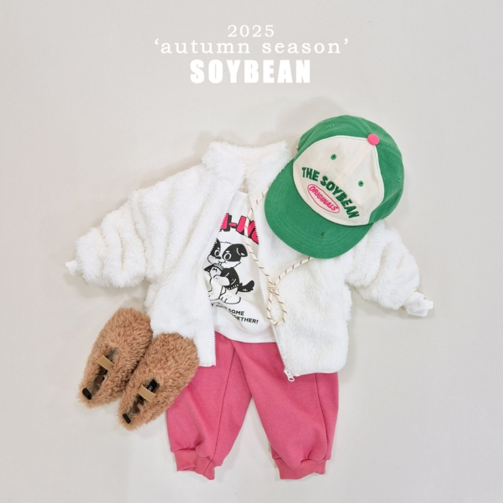 正韓童裝 Soybean 可愛們具保套的免子外套夾克-細節圖3