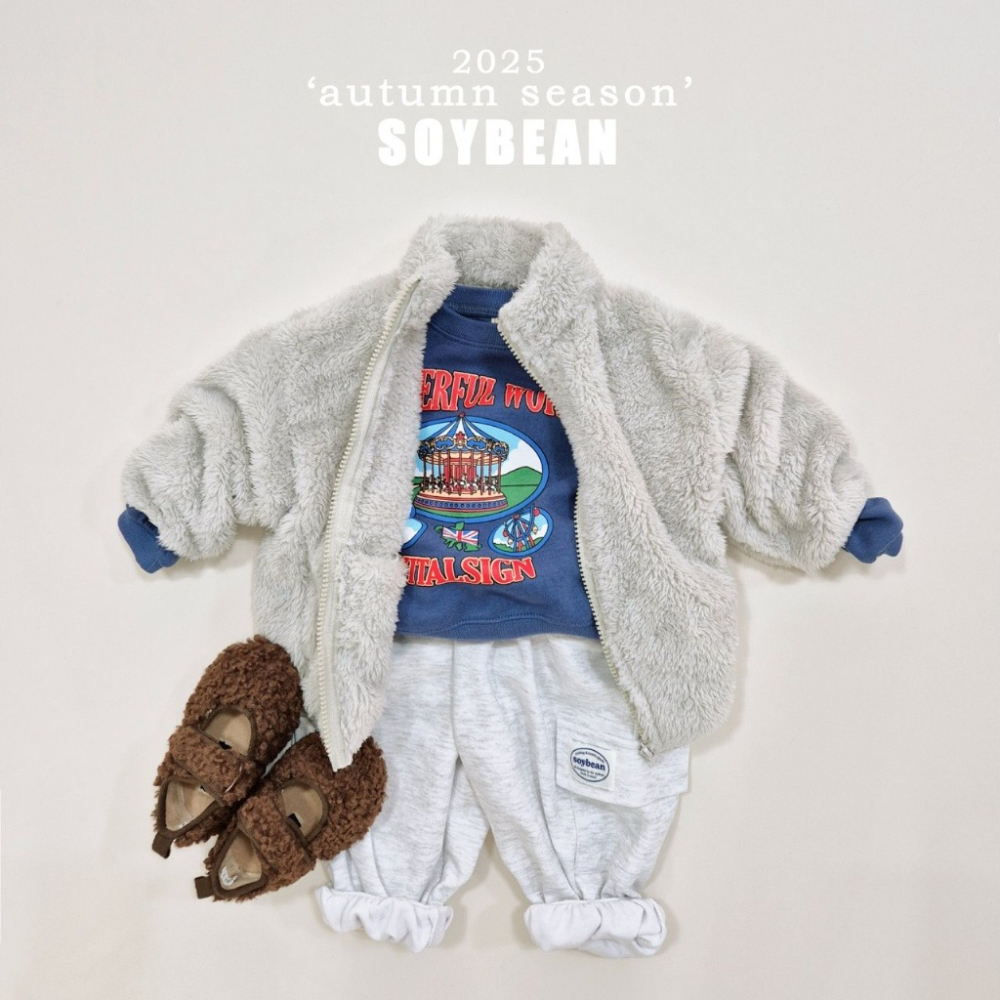 正韓童裝 Soybean 可愛們具保套的免子外套夾克-細節圖4