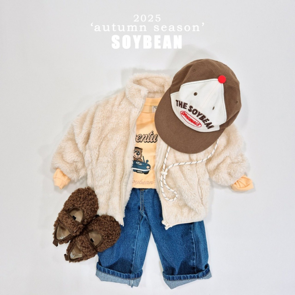 正韓童裝 Soybean 可愛們具保套的免子外套夾克-細節圖5