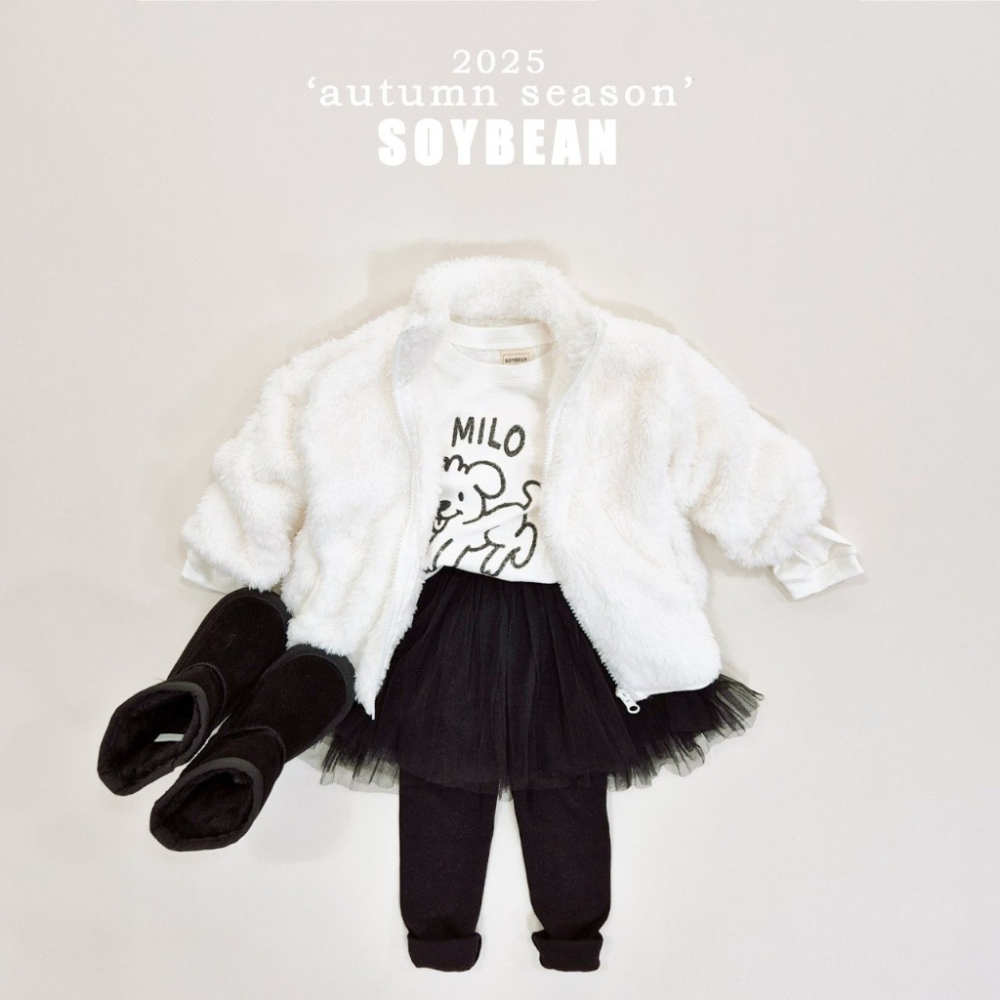 正韓童裝 Soybean 可愛們具保套的免子外套夾克-細節圖8