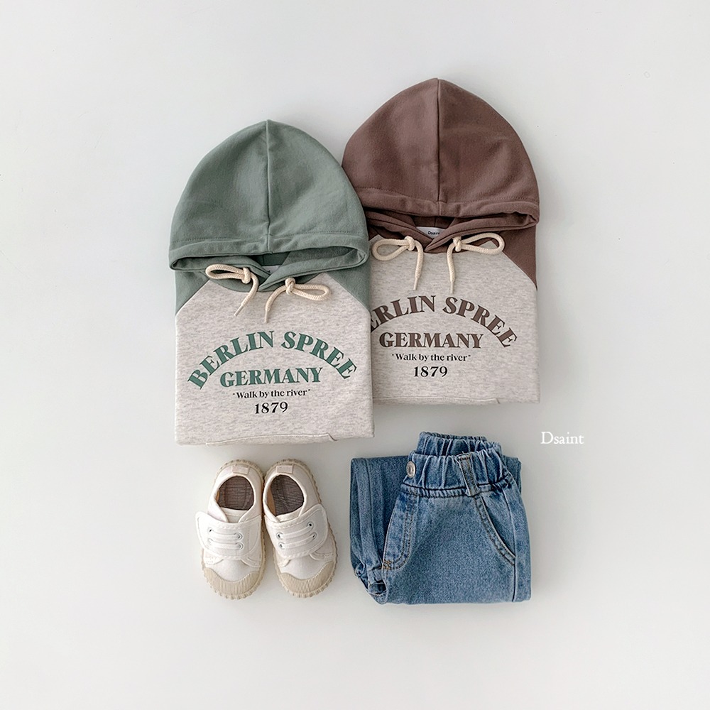 正韓童裝 DSAINT 字母接接連帽T-細節圖4