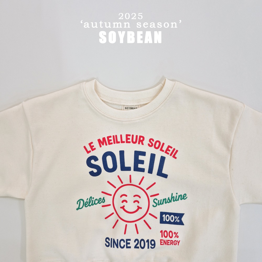 正韓童裝 Soybean 開心的太陽大學T-細節圖9