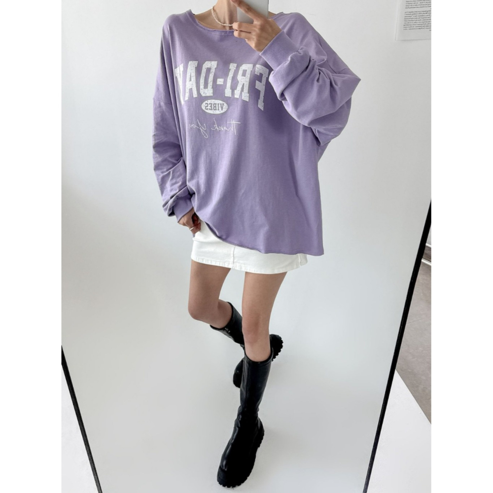 韓國女裝 Vividmore 寬肩版字母TA韓國女裝 Vividmore 寬肩版字母TEEEE-細節圖2