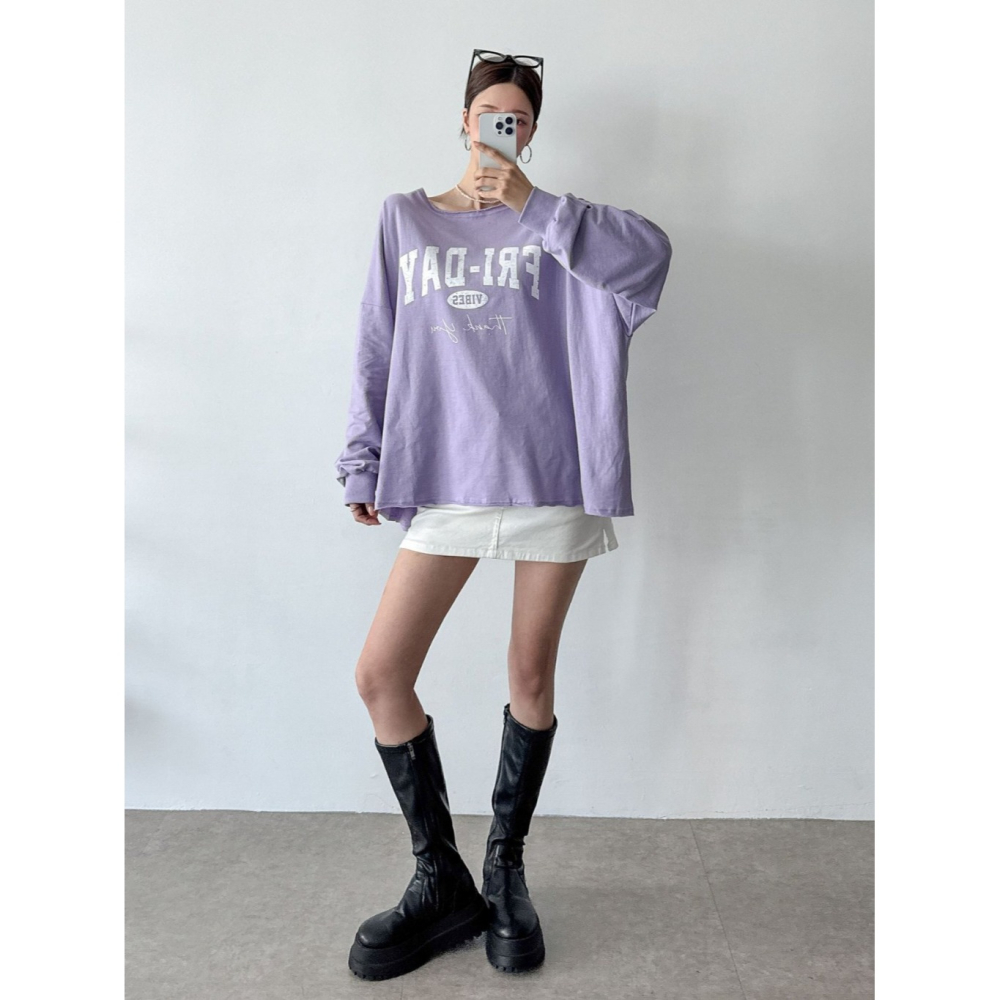 韓國女裝 Vividmore 寬肩版字母TA韓國女裝 Vividmore 寬肩版字母TEEEE-細節圖9