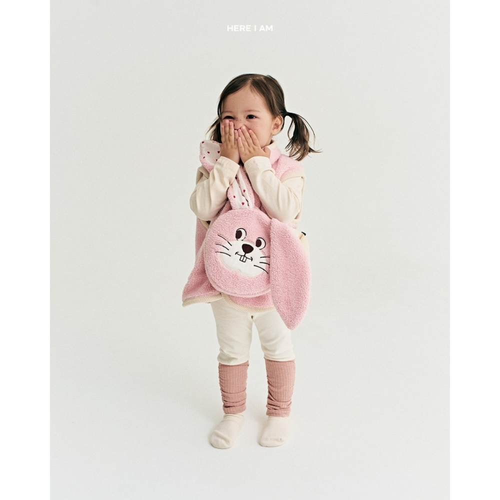 正韓童裝 Hereiam 熊熊免兔造型 小孩包包-細節圖9